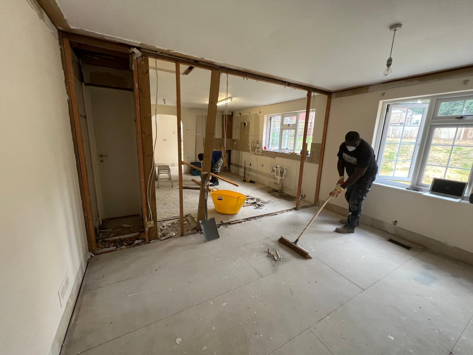 Internal strip-out in progress at the Ascot property.