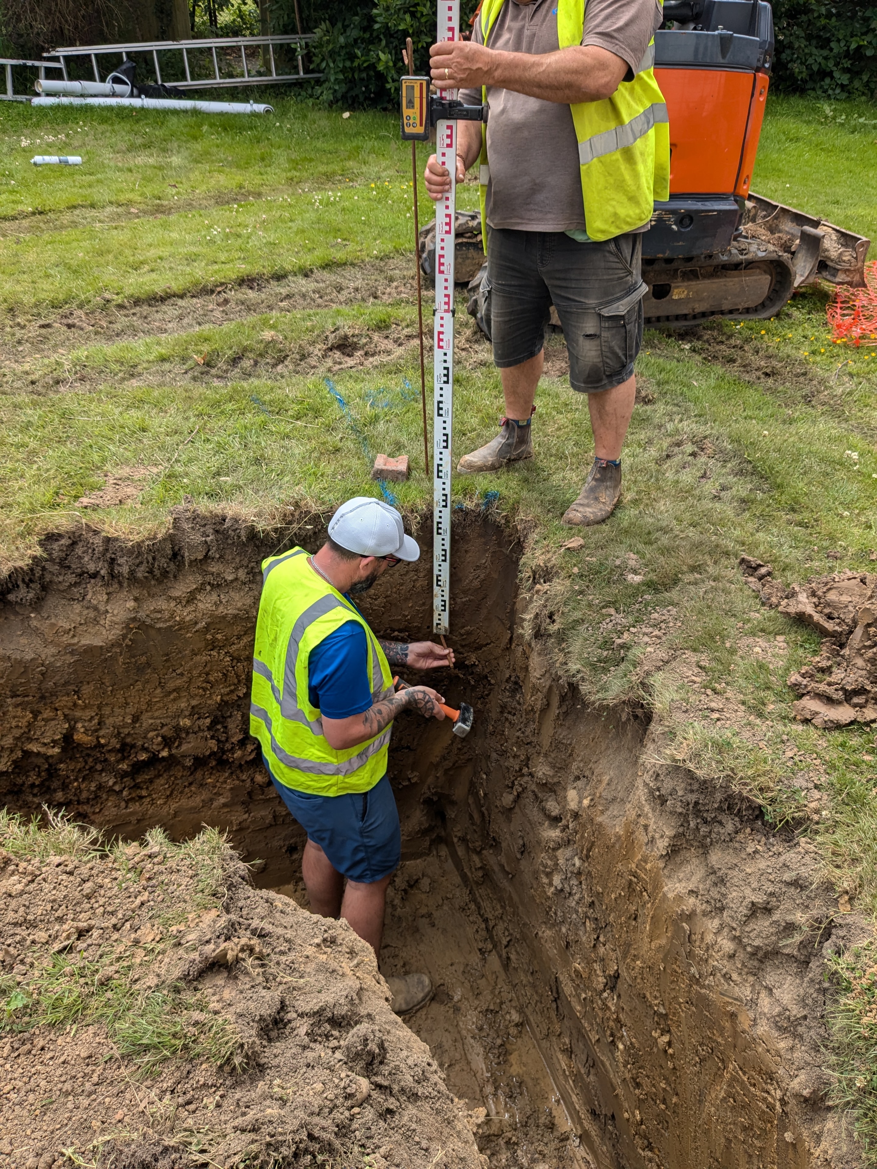 Site level inspection at the Cobham property.