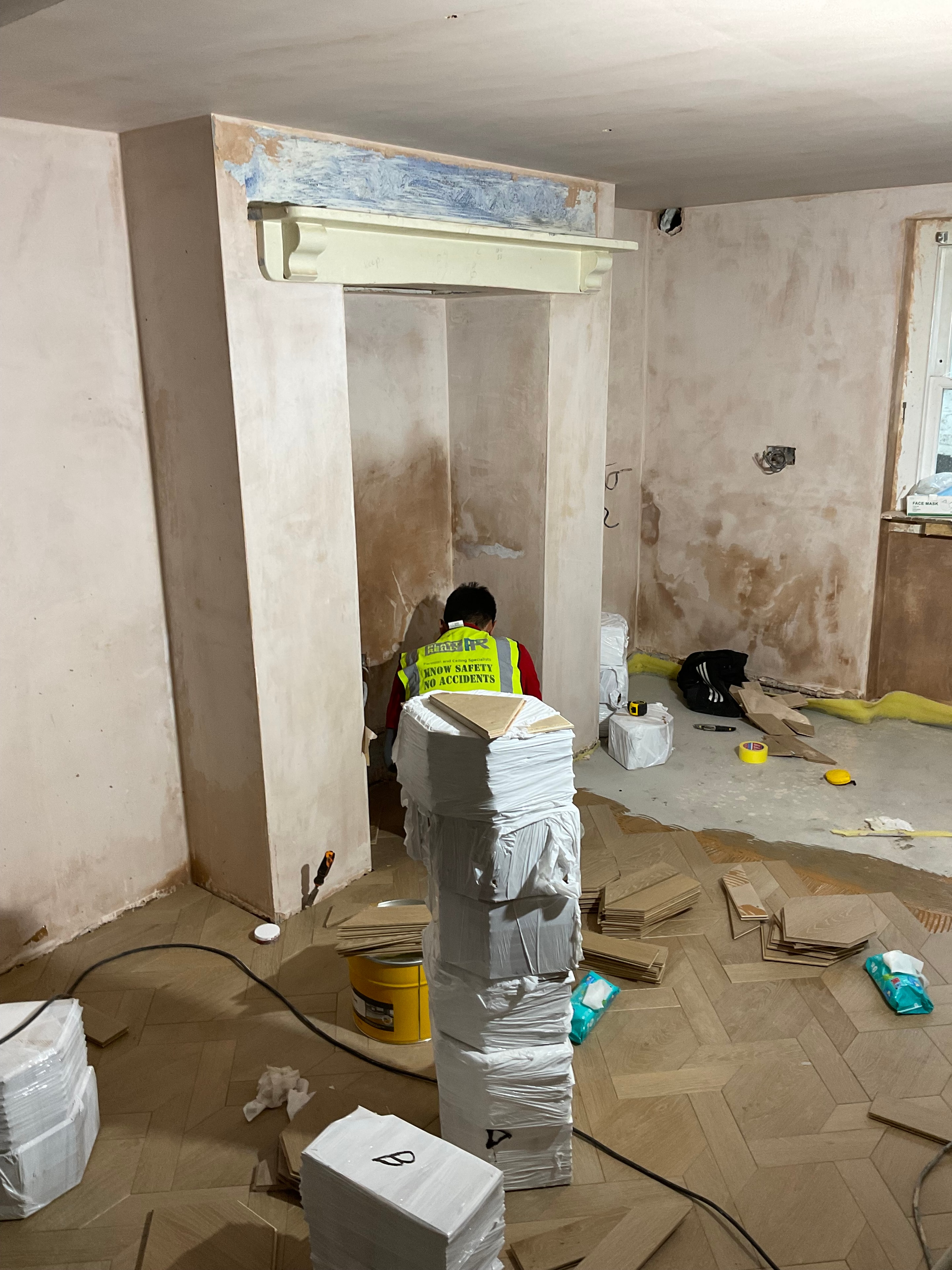 Structural opening at the Islington townhouse.