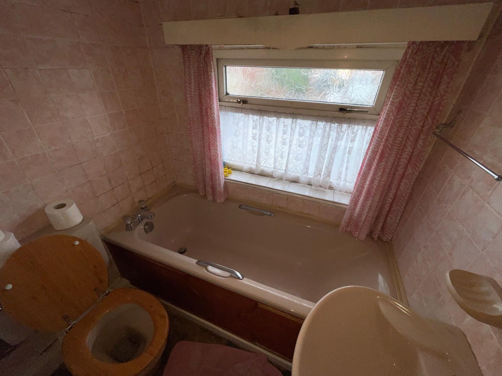 Bathroom in the London Victorian terrace before strip-out.