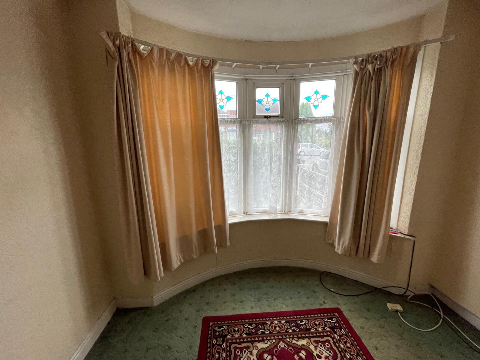 Front reception room in a London Victorian terrace before strip-out.
