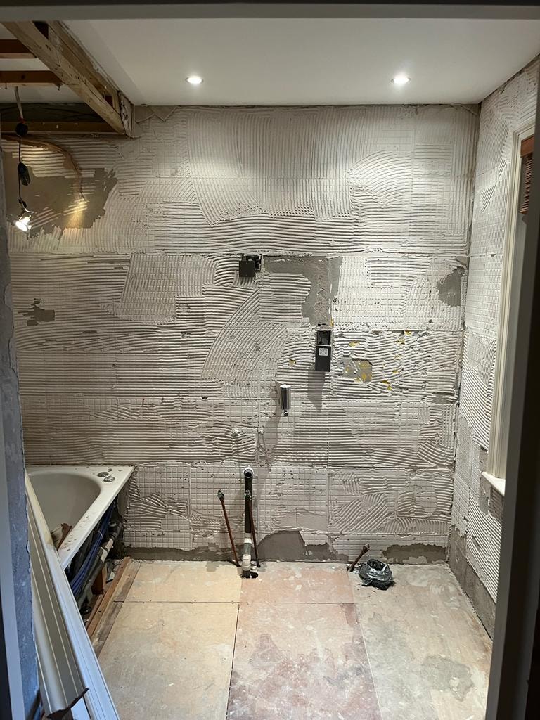 Full internal strip-out at the Mayfair mews property.