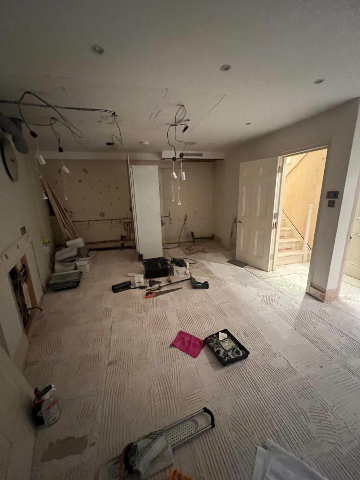 Cleared interior following the Sunbury strip-out.
