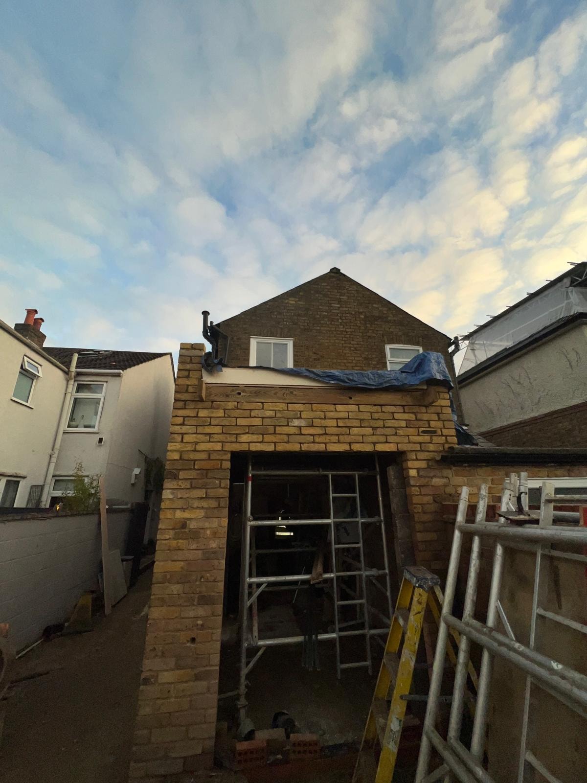 External opening-up work at the Sunbury property.